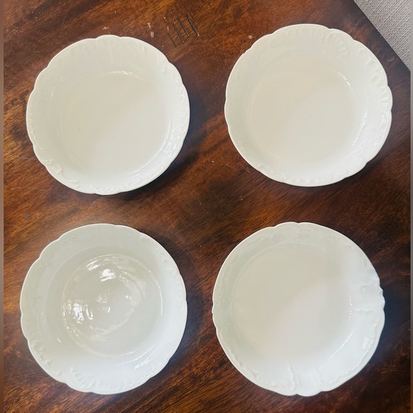 Set of 4 Haviland France Ranson White Fruit/Berry Bowls 5" - Picture 2 of 9